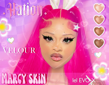 Second Life Marketplace - .HATION. Marcy Skin SNOW - EVO